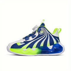 Boys' Comfy Basketball Shoes with Rotating Buckle