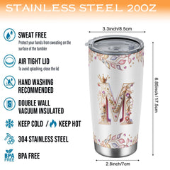 Baroque Style 20oz Stainless Steel Cold Coffee Travel Cup