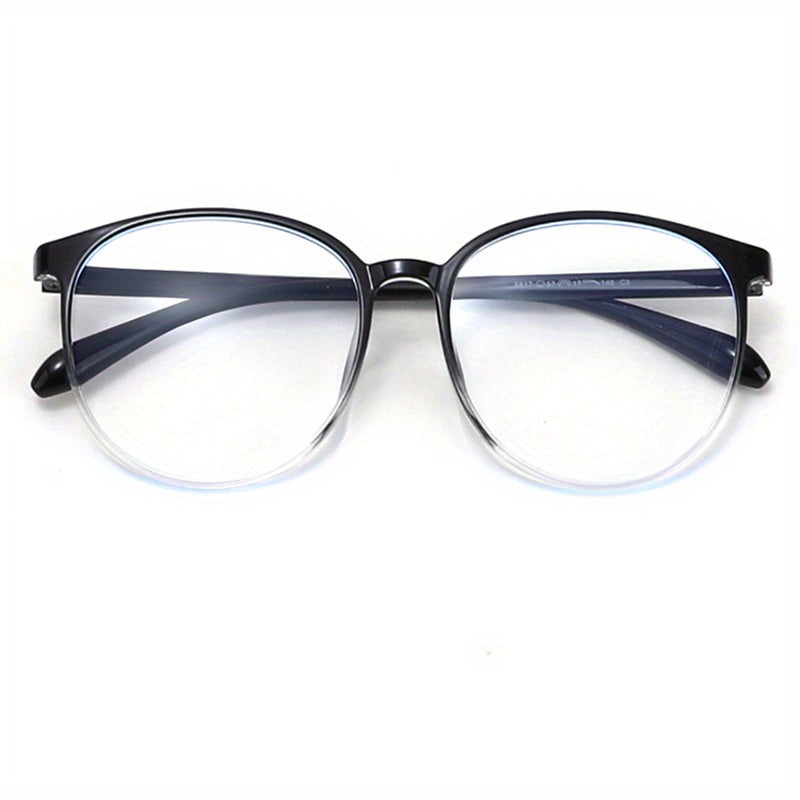 Anti Blue Light Glasses Large Round Frame Phone Computer Glasses with Case