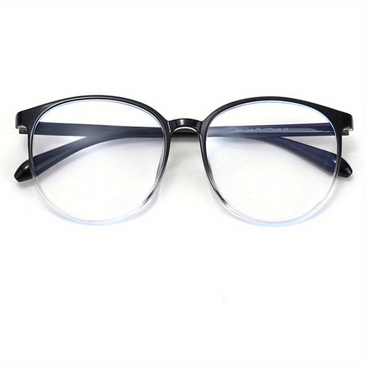 Anti Blue Light Glasses Large Round Frame Phone Computer Glasses with Case
