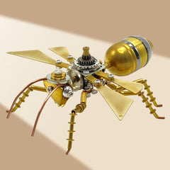 Steam Punk Mechanical Ant 3D Puzzle Golden Metal Insect Model Kit