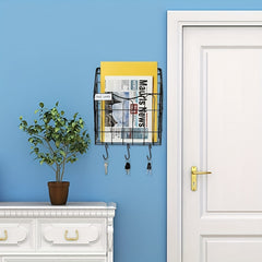 Vertical Metal Wall File Storage Rack