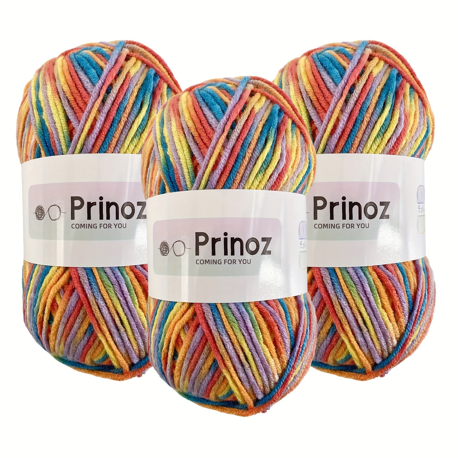 Colored Yarn Set for Crocheting & Knitting - 50g Acrylic Yarn