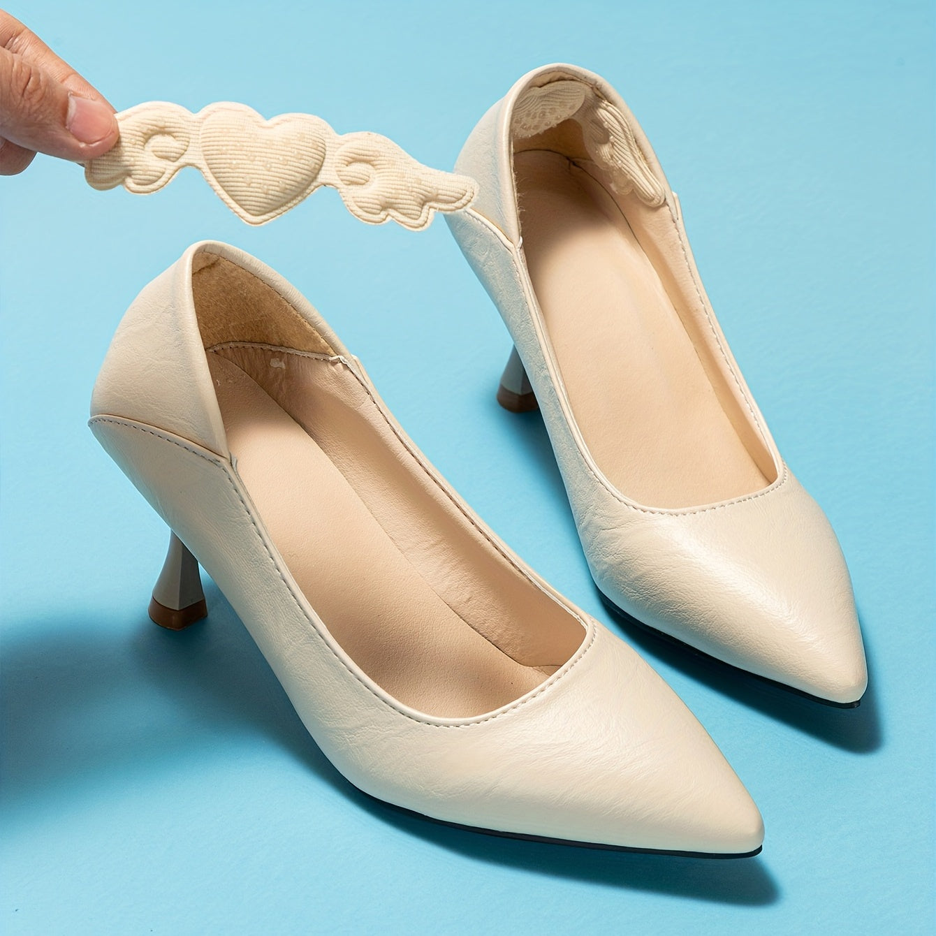 Summer Heart Shaped Non-Slip High Heels Half Size Pad