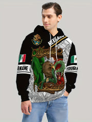 Mexico Style Graphic Pattern Men's Long Sleeve Hoodie