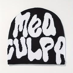 MEA CULPA Unisex Hip Hop Beanie Cap Y2K Street Knit Hat