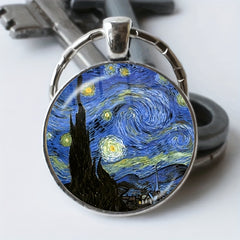 Boy's Vintage Starry Sky Keychain Jewelry Accessories