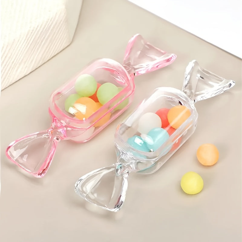10pcs Mini Transparent Dustproof Plastic Storage Box for Jewelry