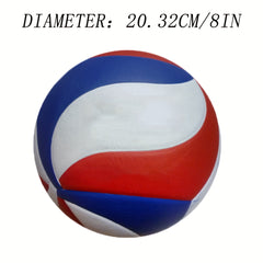 1pc Size 5 PU Leather Volleyball for Training and Competition