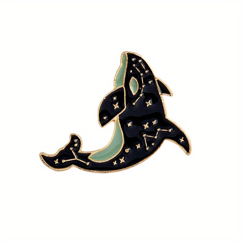 Whale Pin for Backpack Hat Clothes & Jewelry Perfect Gift for Boys & Girls