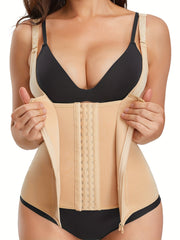 Zipper Shaping Slip Tops Waist Trainer Tummy Control Slimmer