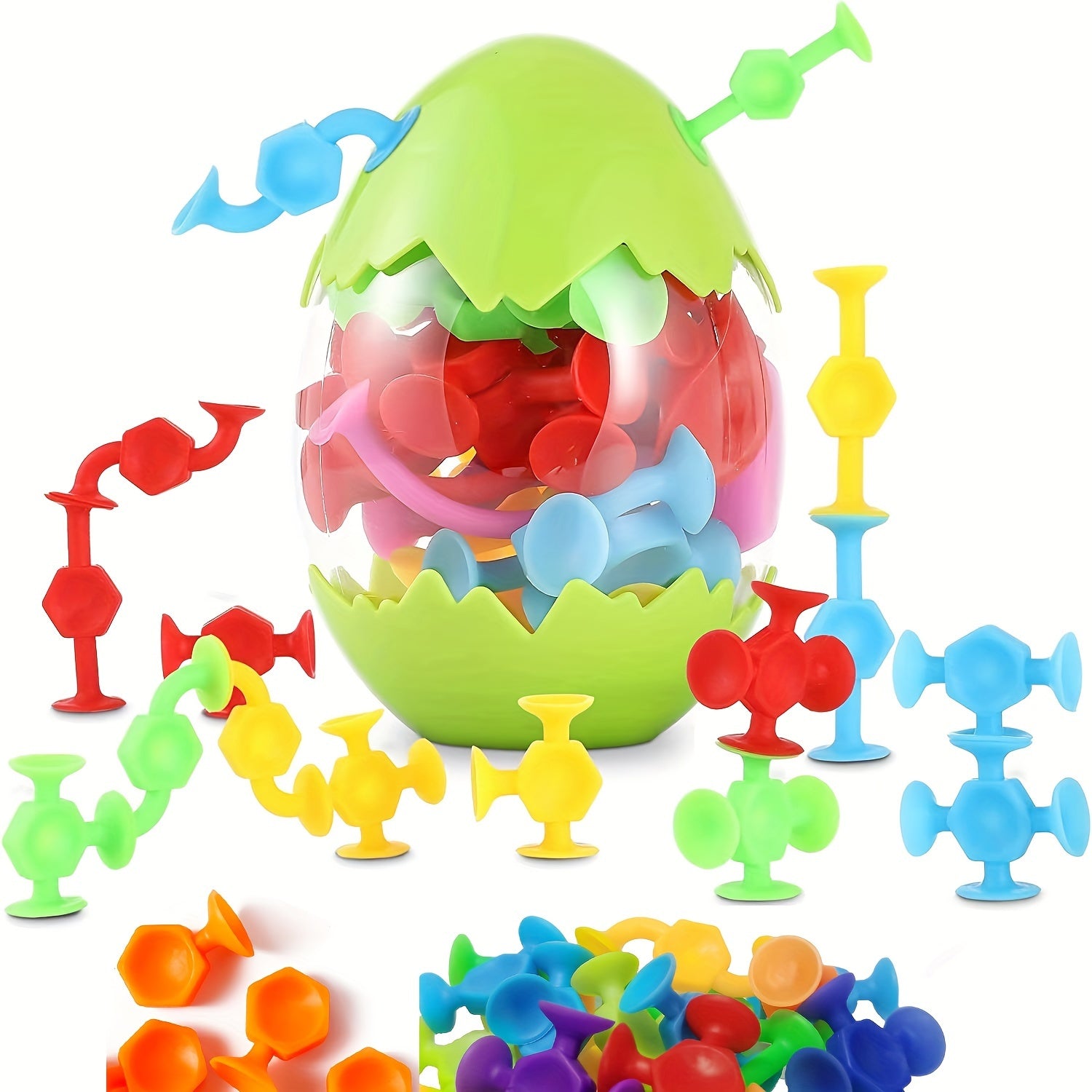 48pcs Suction Cup Building Blocks Educational Toys