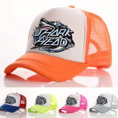 Summer Multicolor Hat Shark Print Men's Peaked Cap Street Sunshade Baseball Cap