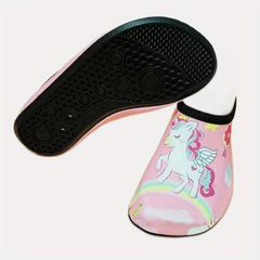 Girl's Pony Pattern Water Shoes Quick Dry Non Slip Soft Beach Aqua Socks