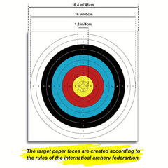 20pcs Bow Arrow Targets For Archery Practice 10 Rings 40 64x40