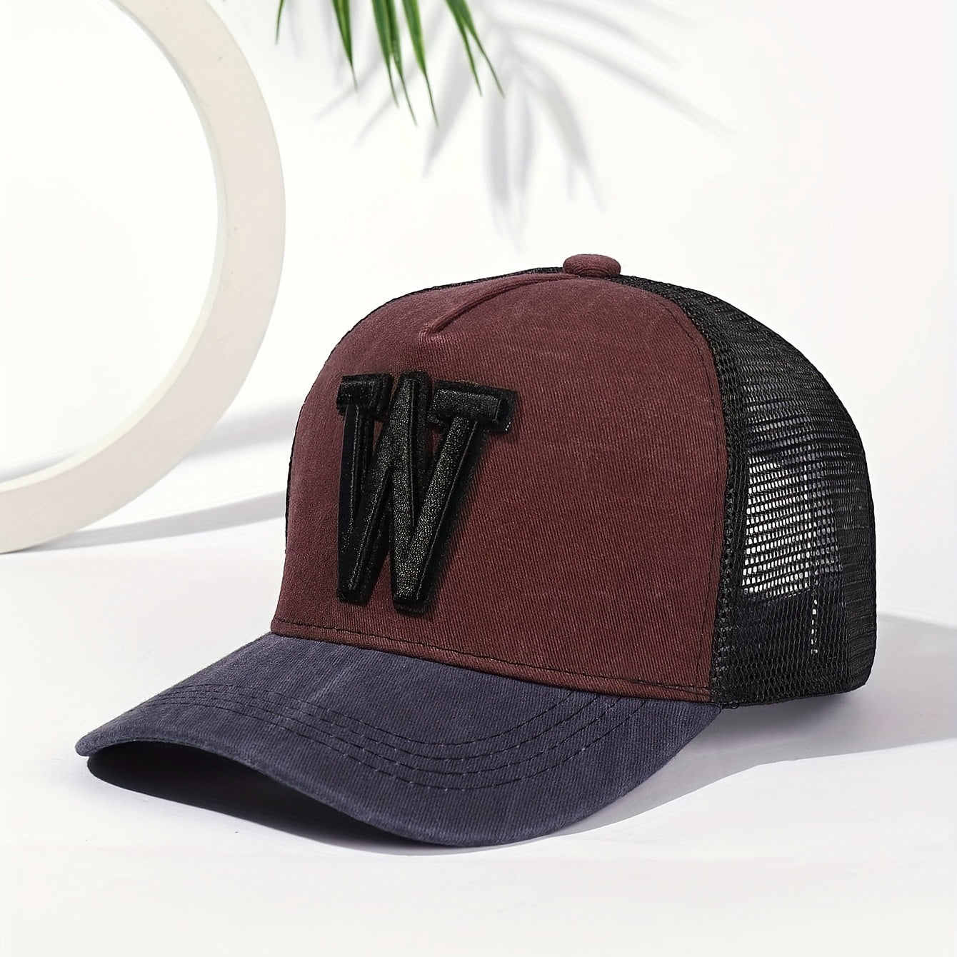 3D Embroidery Baseball Cap Washed Old Duck Tongue Classic Mesh Outdoor Cap