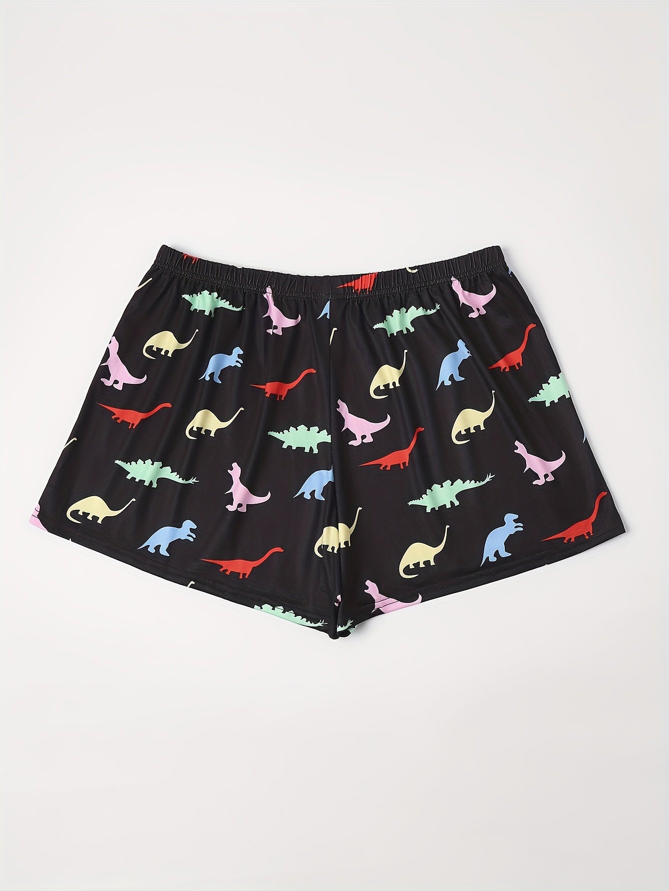Women's Plus Dinosaur Print Pajama Shorts
