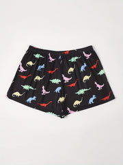 Women's Plus Dinosaur Print Pajama Shorts
