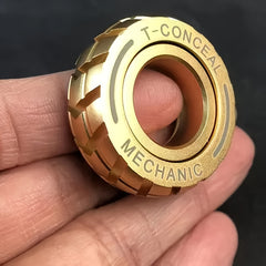 Metal Fidget Spinner Ring with Rotating Balls