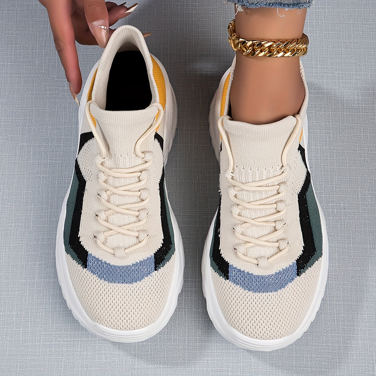 Women's Lightweight Running Sneakers Lace up Front Shoes
