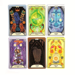 Crystal Magic Tarot with QRCode Pdf Guidebook Christmas Merry Tarot Card