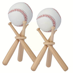 Wooden Baseball Display Stand Baseball Holder For Baseball Players Fans