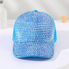 Rhinestone Baseball Cap Y2K Dad Hats Sparkly Sun Hat