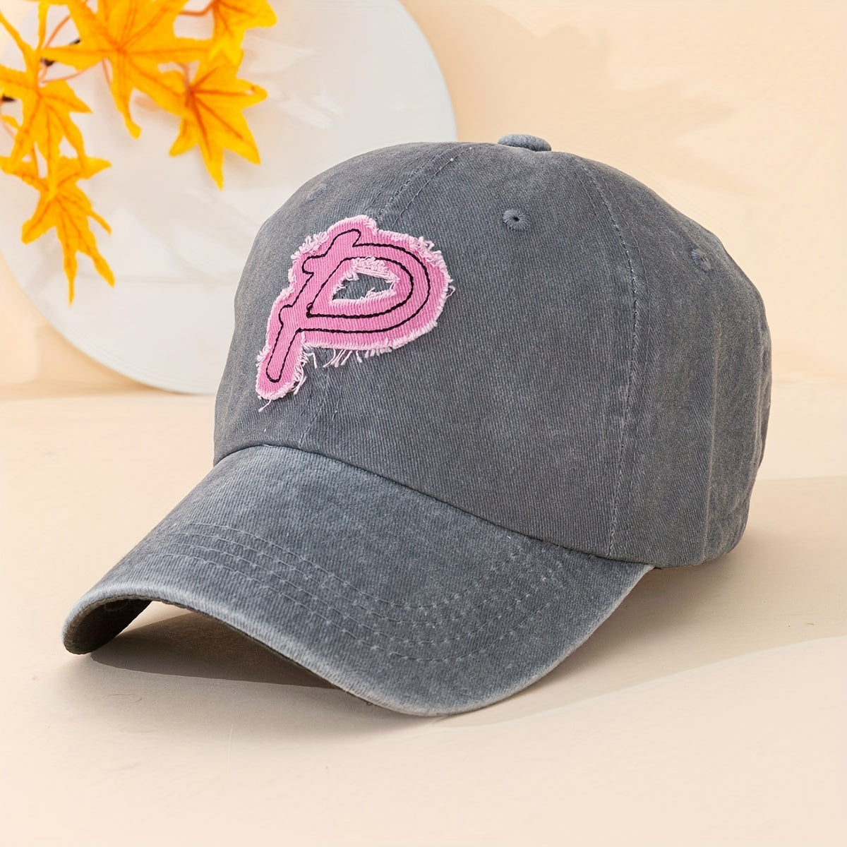 Patch Baseball Cap Solid Washed Distressed Dad Hats Lightweight Adjustable Gol