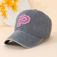 Patch Baseball Cap Solid Washed Distressed Dad Hats Lightweight Adjustable Gol