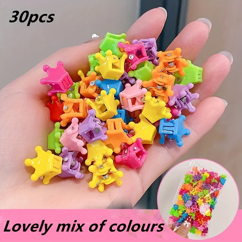 120pcs Mixed Cartoon Hair Clip for Girls Kids