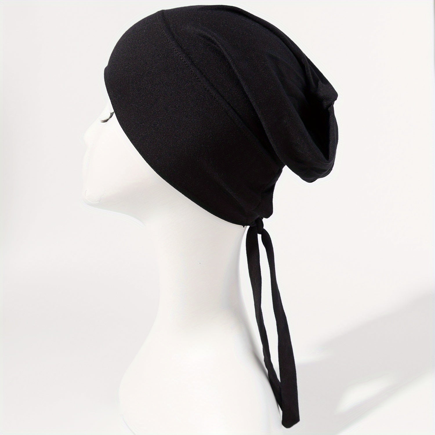 Turban Cap Casual Head Wrap Elastic Hijab Head Scarf Women Bandana Beanies