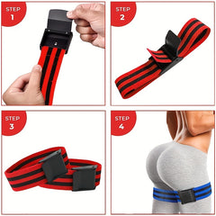 2pcs Elastic Fitness Bands For Weightlifting Legs And Arms Training