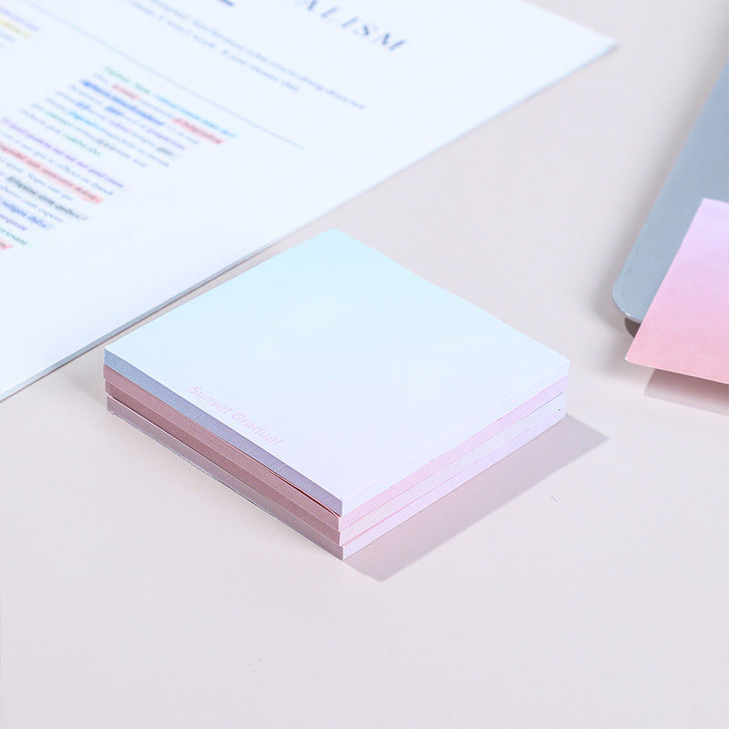 4pcs Gradient Sticky Notes 3x3 Inch 50 Sheets Each