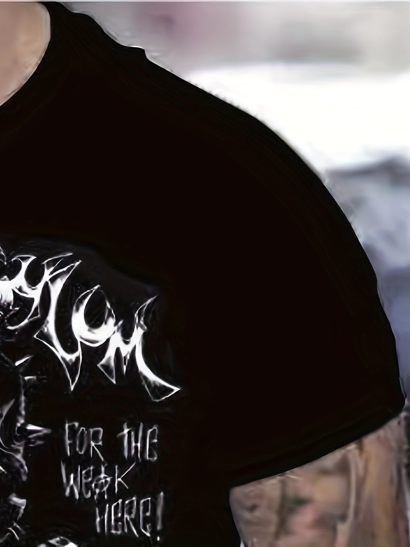 Skull Pattern Print Men's Short Sleeve T-shirt Graphic Tee