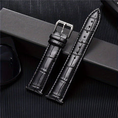 Embossed Leather Watch Straps 16-24mm Men Bracelet Replacement Strap