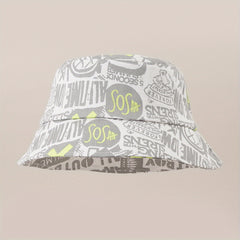 Street Cartoon Big Brim Bucket Hat Basin Hat Face Cover Sun Hat