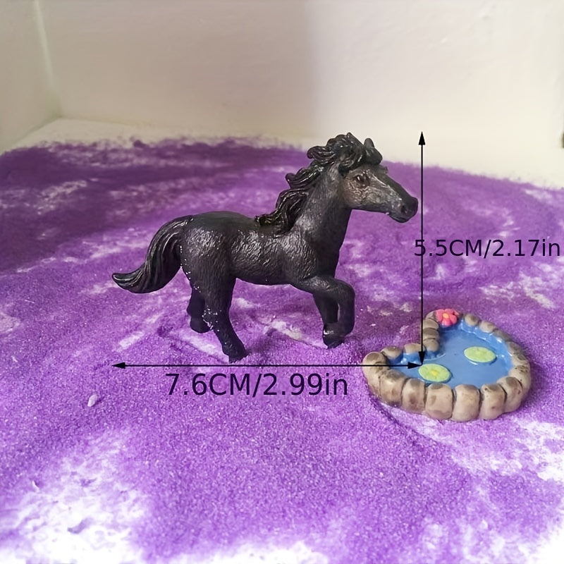 Handcrafted Horse Statue for Landscaping and Bonsai Decor
