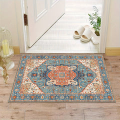 Vintage Boho Stylish Rug Washable Soft Floor Mat Retro Welcome Doormat