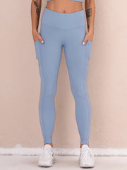 Pocket Skinny Leggings High Waist Lifting Leggings Women's Clothing