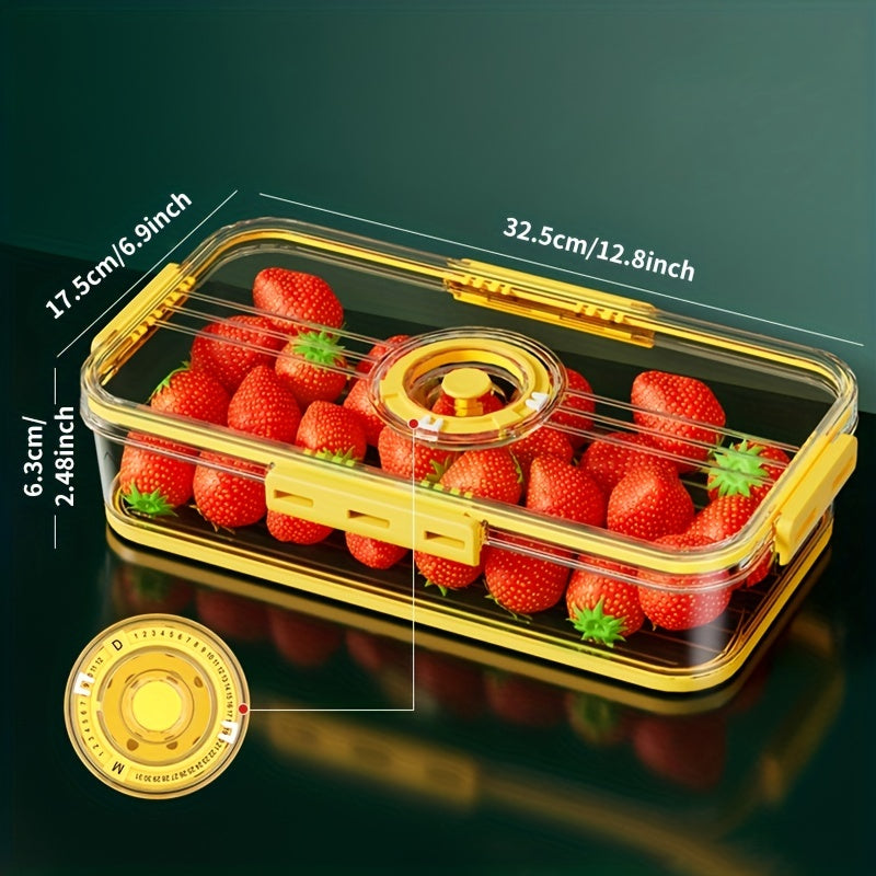 Multifunctional Kitchen Storage Container with Timekeeping and Sealed Can