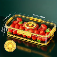 Multifunctional Kitchen Storage Container with Timekeeping and Sealed Can