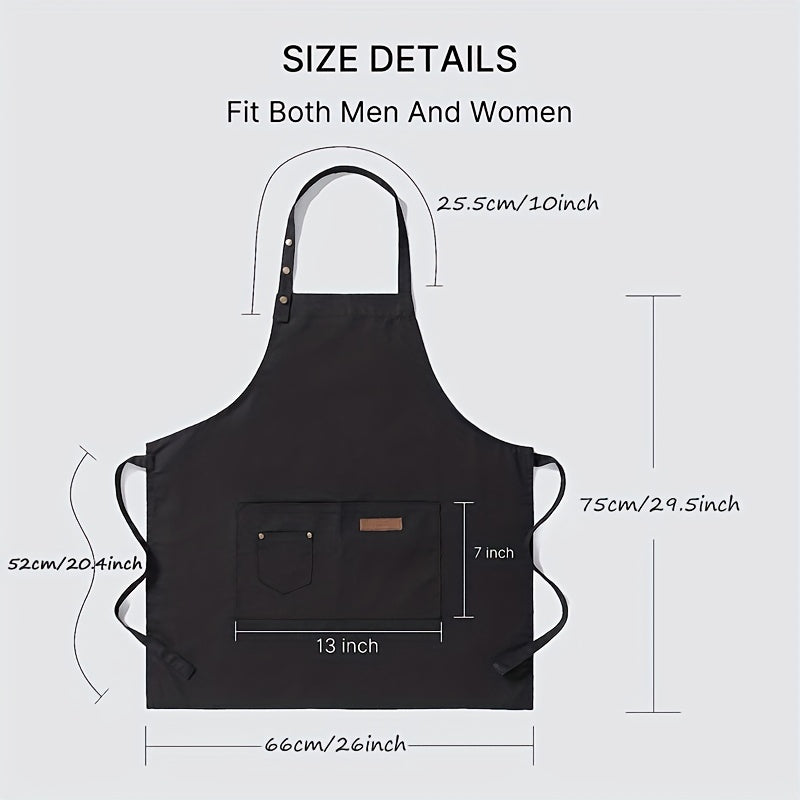 Waterproof Unisex Apron with Pockets for Gardening Cooking