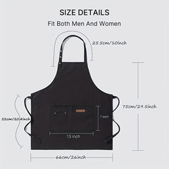 Waterproof Unisex Apron with Pockets for Gardening Cooking