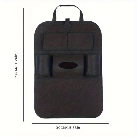 Car Seat Storage Bag Felt Organizer for Bottles Phones Tissues
