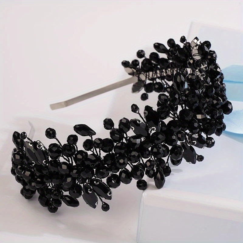 Baroque Multicolor Rhinestone Crystal Hairband Bridal Hair Hoop