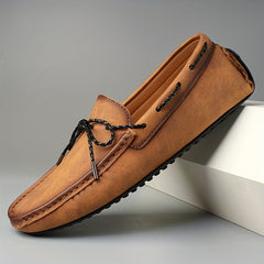 Men's Comfy Slip On Loafer Shoes Lightweight Flat Driving Shoes