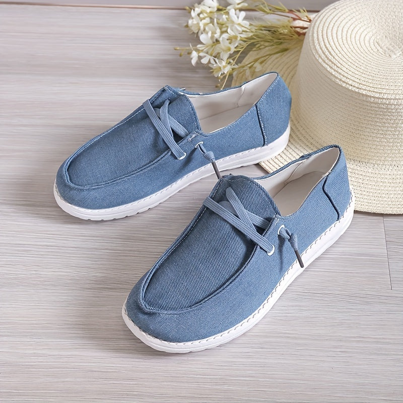 Women's Canvas Shoes Casual Lace Up Low Top Outdoor Shoes Lightweight