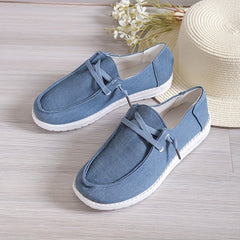 Women's Canvas Shoes Casual Lace Up Low Top Outdoor Shoes Lightweight