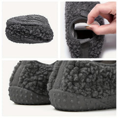 Furry House Shoes Girls Soft Non Slip Walking Shoes Indoor Autumn Winter