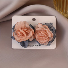 French Romantic Flower Earrings Niche Temperament Stud Jewelry